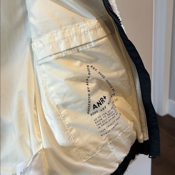 Alp N’Rock Noelle II Shearling Jacket White Black - Picture 12 of 12